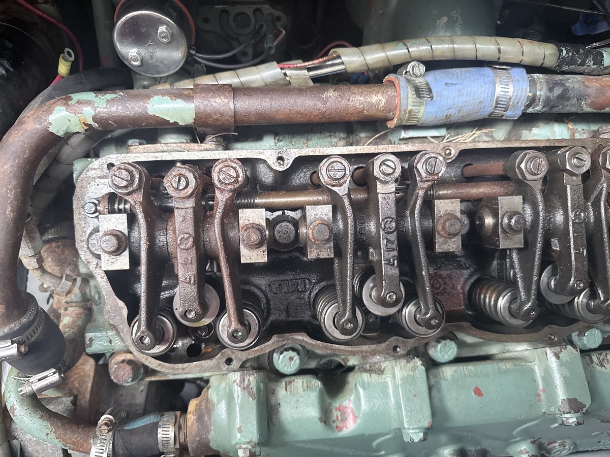 Marine diesel engine valve train repair — mobile boat mechanic