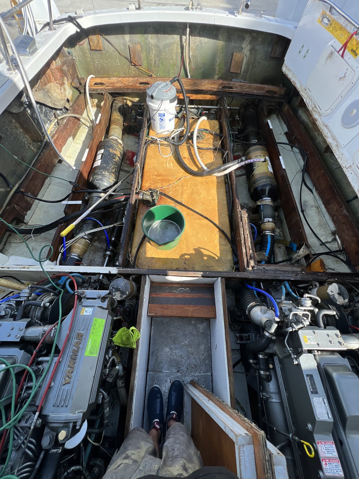 Marine engine room repair — mobile diesel mechanic Western Michigan